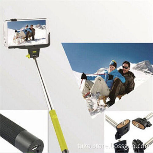 Self-Shooting 7-sections Fold-able Wireless Smartphone Mono-pod